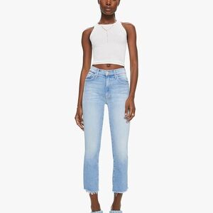 MOTHER Insider Crop Step Fray